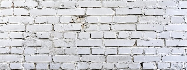 Obraz premium Whitewashed brick wall texture, outdoors, weathered, design