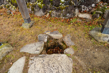 岐阜県中津川市　冬の苗木城