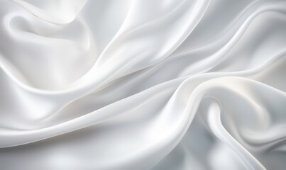 Fototapeta premium Elegant silk waves in light, used in fashion design, backgrounds, wedding design, and product mockups