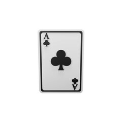 a 3D icon render clubs card 