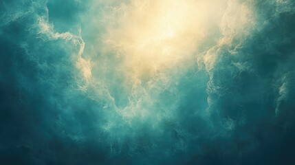 Dramatic sky, stormy clouds, sunlight breaking through.  Possible use Nature background