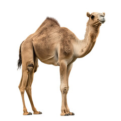Camels full body isolated on transparent background