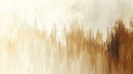 Abstract cityscape painting, warm tones, soft lighting.  Possible use wallpaper, background, graphic design