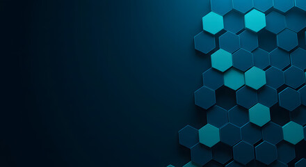 Hexagons pattern. Geometric abstract background with simple hexagonal elements. Medical, technology, or science design.