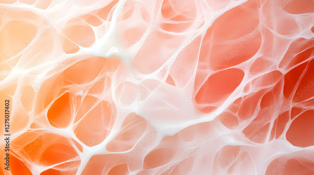 Poster abstract texture featuring a soft blend of white and orange colors, creating a dynamic and modern lo