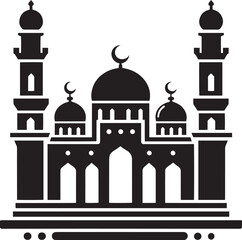 Mosque, Mosque Silhouette,  Mosque Icon, islamic Mosque, Silhouette Mosque, Muslim Mosque