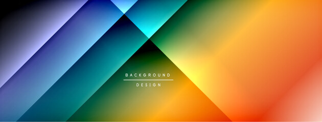 Colorful gradient with lines made of shadow and light. Creative background