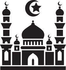 Mosque, Mosque Silhouette,  Mosque Icon, islamic Mosque, Silhouette Mosque, Muslim Mosque
