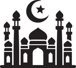 Mosque, Mosque Silhouette,  Mosque Icon, islamic Mosque, Silhouette Mosque, Muslim Mosque