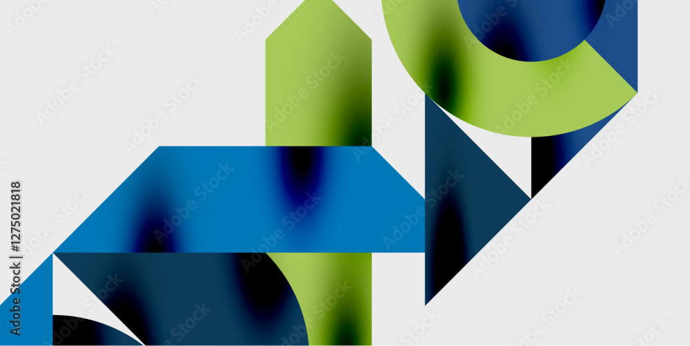 Wall mural vibrant abstract background circles with smooth gradients, creating a dynamic and modern design. ide
