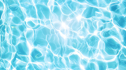 Obraz premium Dynamic water splash, bubbles, ripples, underwater light rays and tranquil ocean views