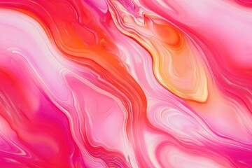 Obraz premium Seamless Persian Agate vibrant abstract background featuring swirling patterns of pink, orange, and white hues. The fluid design creates a sense of movement and energy, perfect for artistic projects.