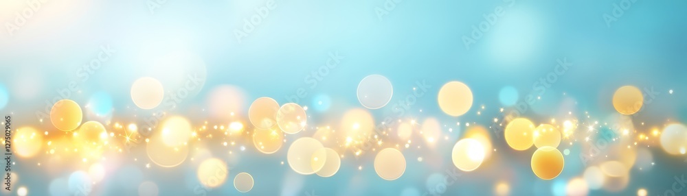Aufkleber dreamy bokeh lights, abstract background with ethereal glow and soft blur effect for a touch of magi