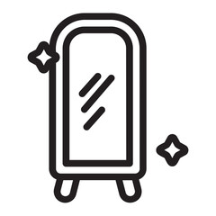 Mirror  line icon