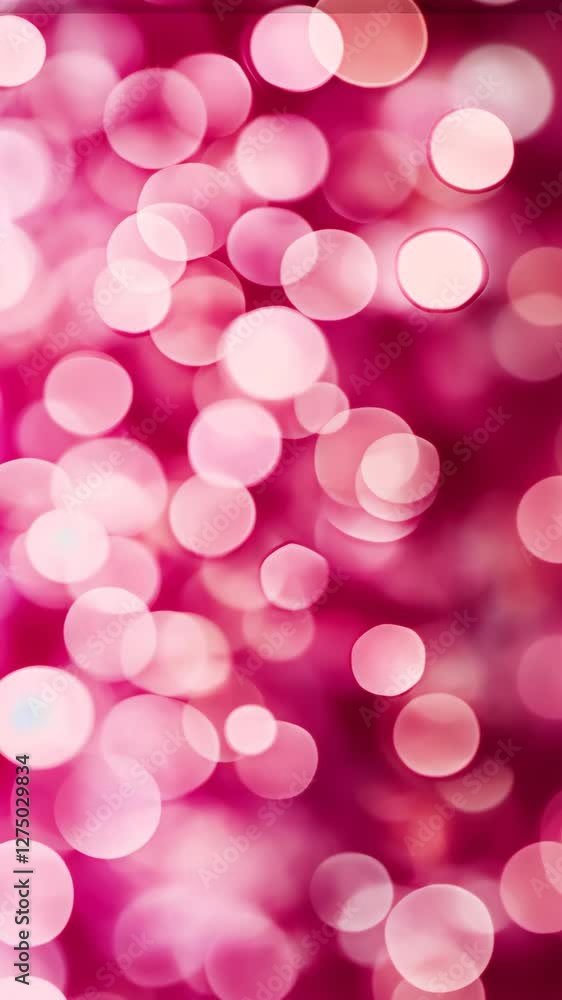 Aufkleber pink blurred gradient background with bokeh style design in 9:16 aspect ratio highlighting raw aesth