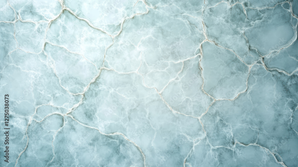 Poster translucent icy texture with intricate patterns and soft lighting