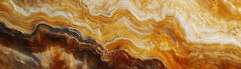 A stunning close-up of a natural stone surface featuring beautiful orange and brown patterns