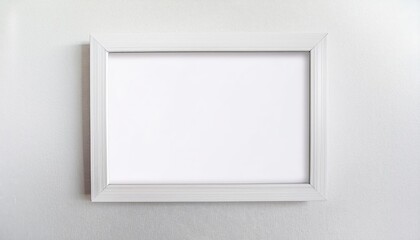 Minimalist White Landscape Frame Mockup Showcasing AweInspiring A to A Sizes, Ideal for Artwork Display in Modern Spaces, Capturing the Essence of Clean Lines and Elegance.