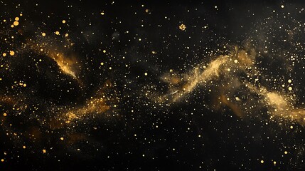 A stunning view of a galaxy filled with sparkling stars against a dark sky. The ethereal beauty of cosmic dust and celestial formations creates a mesmerizing scene of the universe.