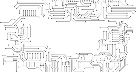 Circuit Board Technology Copy Space Vector Background. 