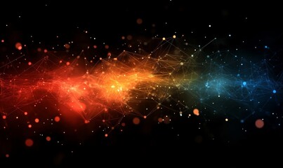 Fototapeta premium High-Speed Digital Data Flow, Generative AI