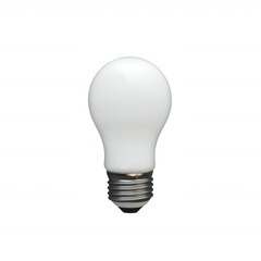 Opaque White LED Light Bulb in A19 Shape with Edison Screw Base