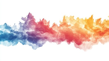 Fototapeta premium Illustration of Ichimoku trade cloud on a white background, showing a complex trading pattern, symbolizing market analysis, stock trading, and financial chart indicators, ideal for trading strategies.