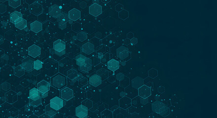 Hexagons pattern. Geometric abstract background with simple hexagonal elements. Medical, technology, or science design.