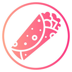 shawarma gradient icon