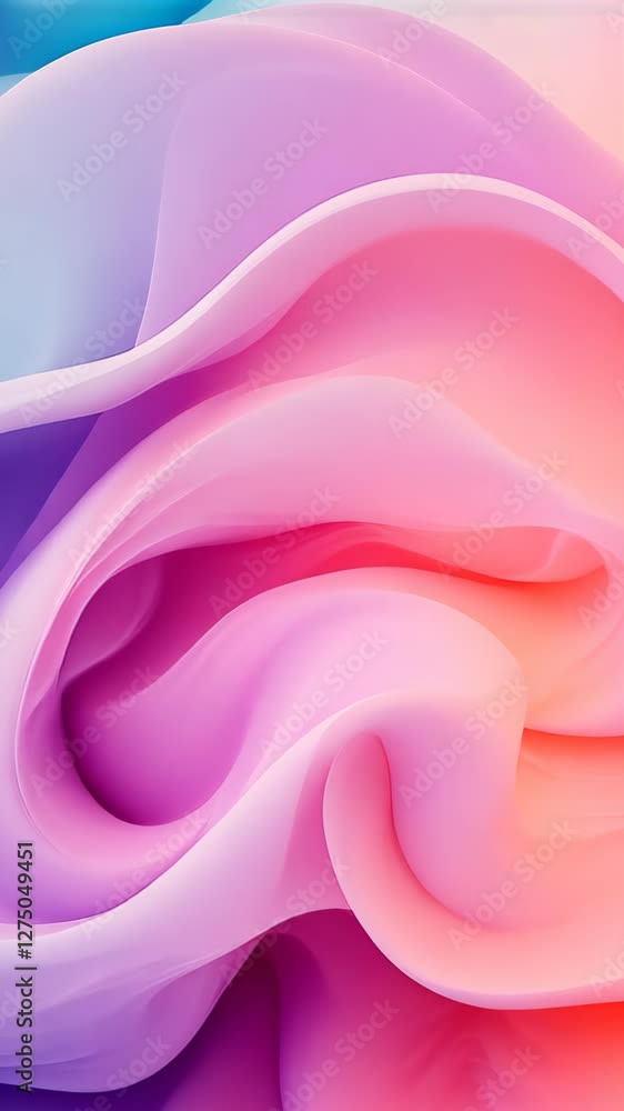 Poster psychedelic iridescent abstract background with warped vivid colors creating a dreamy looping gradie