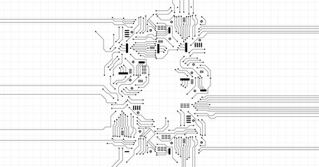 technology modern design concept. abstract texture background. Abstract digital background with technology circuit board texture. Vector illustration