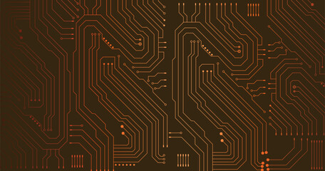 Abstract digital background with technology circuit board texture. Communication and engineering concept. Vector illustration