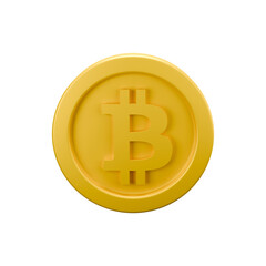Obraz premium a 3D rendered illustration of bitcoin