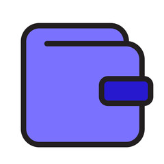 Wallet Filled Line Icon
