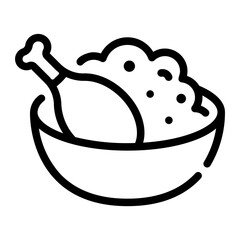 biryani line icon