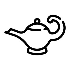 lamp line icon