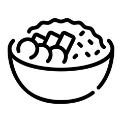 kebuli line icon