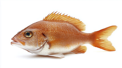 Obraz premium Red Snapper Fish Detailed Profile, Ocean Species, Aquatic Life