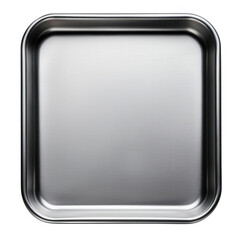 Stainless Steel Baking Sheet Displayed Overhead