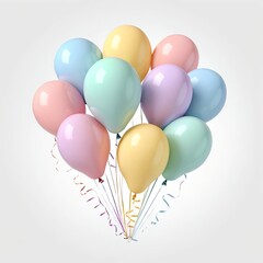 Pastel Balloons Bunch
