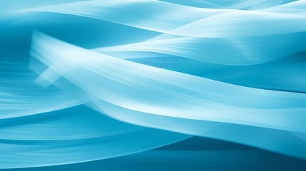 Fototapeta premium Abstract Turquoise Waves Background with Smooth Lines and Modern Design