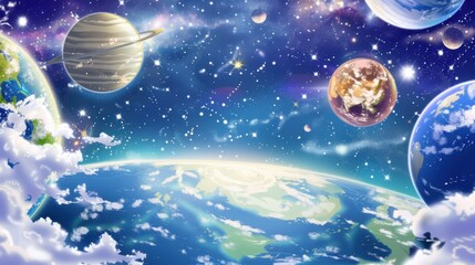 Cosmic Kaleidoscope: Science Fiction Wallpapers with Mesmerizing Deep - Space Imagery