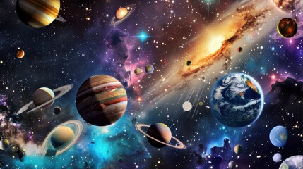 Cosmic Kaleidoscope: Science Fiction Wallpapers with Mesmerizing Deep - Space Imagery