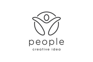 Creative People Logo Design Template