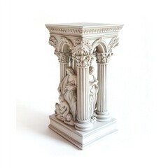 Obraz premium Elegant Classical Style Pedestal with Figures