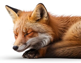 Fototapeta premium Sleeping Red Fox