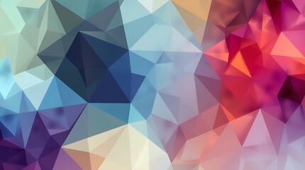 Fototapeta premium Abstract Geometric Background with Colorful Triangles Polygon Graphic Design