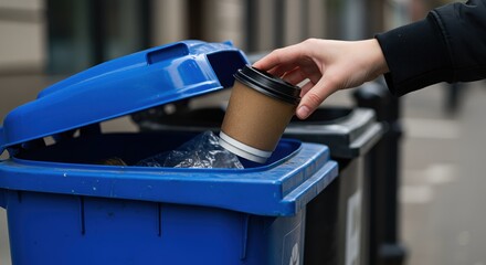 "Brewing Change: Promoting Sustainable Coffee Cup Disposal in Urban Environments"