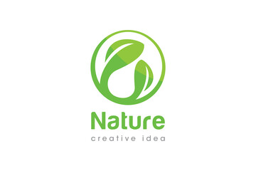 Creative Leaf Logo Design Template