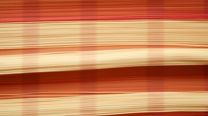 Stack of Paper Close Up in Horizontal Alignment with Warm Colors
